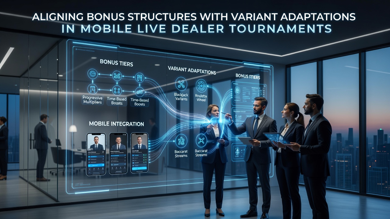 Mobiele live dealer toernooi met blackjack varianten en bonusstructuren