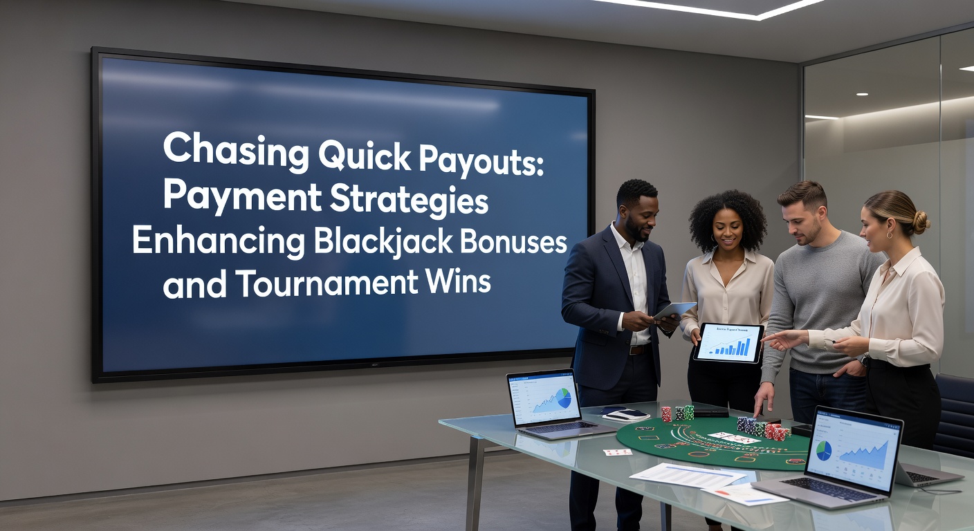 Speler controleert snelle uitbetaling op mobiel scherm tijdens blackjack toernooi, met focus op betaalopties en bonuswinsten