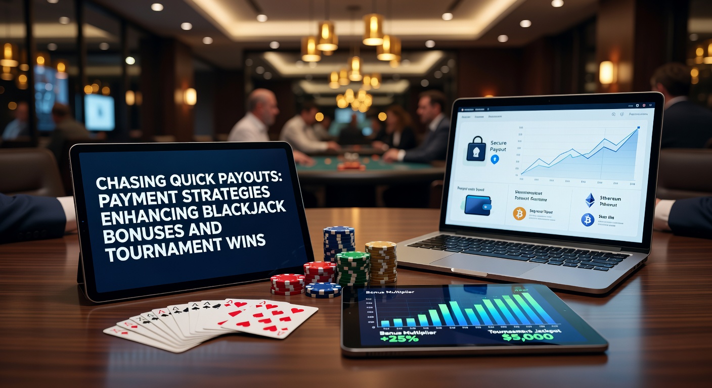 Overzicht van blackjack toernooi leaderboard met snelle uitbetalingsknoppen en betaalmethoden op scherm