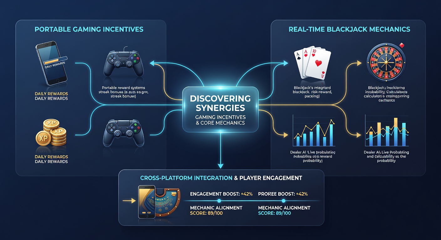 Mobiele blackjack interface die synchroniseert met live dealer feeds en bonusmechanismen