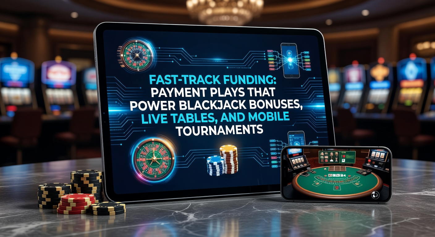 Scherm van een mobiele blackjack-app met iDEAL-stortingsoptie en actieve bonusactivering