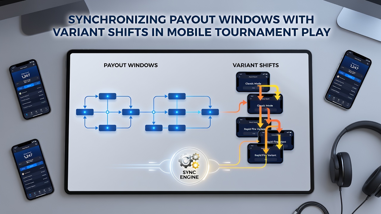 Mobiele blackjack toernooi interface met variant selectie en uitbetalingsindicatie