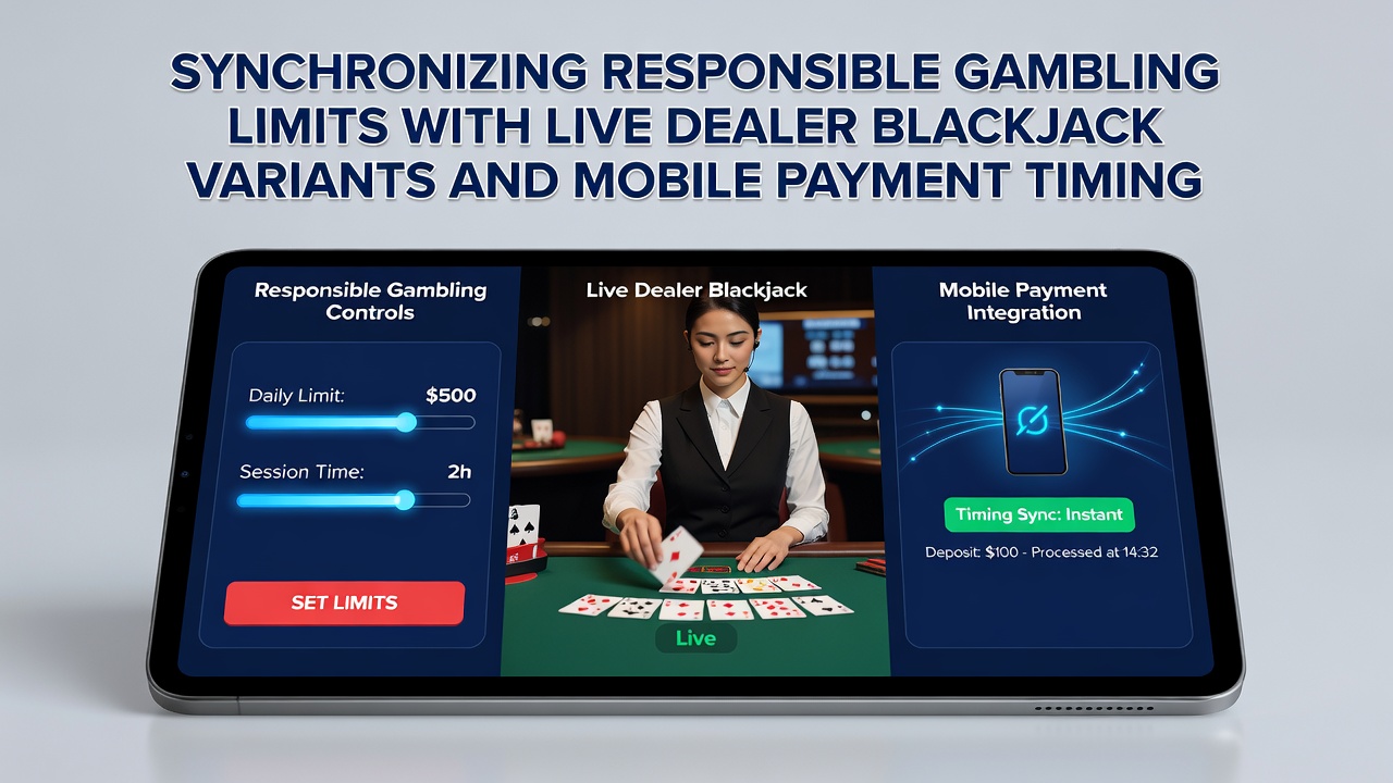 Live dealer blackjack tafel met mobiele betaalintegratie en verantwoord goklimiet indicatoren